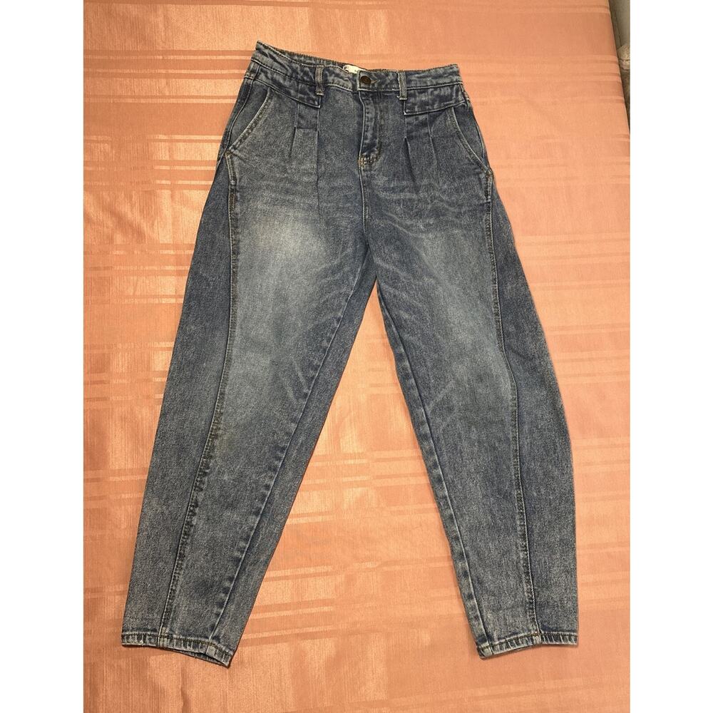 SO Balloon Denim Jeans Pants Super High Waist Juniors Size 9/29W 80’s